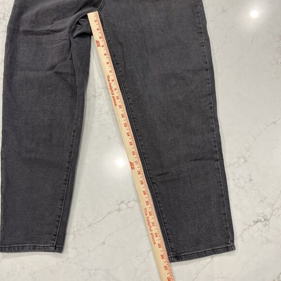 Levis Silvertab Jeans Womens Size 31x27 Gray Denim Relaxed Fit High Waisted Mom - Picture 3 of 12